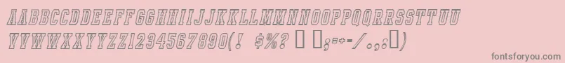 IntramuralContourItalicJl Font – Gray Fonts on Pink Background