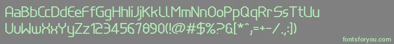 Czcionka LinewireRegular – zielone czcionki na szarym tle