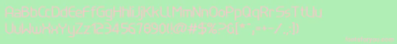 LinewireRegular Font – Pink Fonts on Green Background
