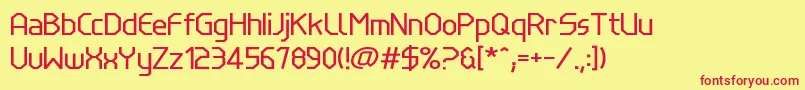 Шрифт LinewireRegular – красные шрифты на жёлтом фоне