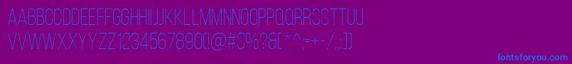 Шрифт BebasNeueLight – синие шрифты на фиолетовом фоне