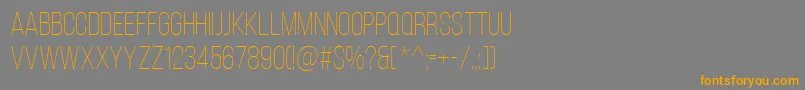 BebasNeueLight Font – Orange Fonts on Gray Background
