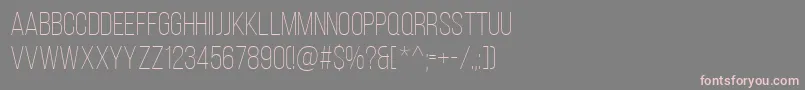 BebasNeueLight Font – Pink Fonts on Gray Background