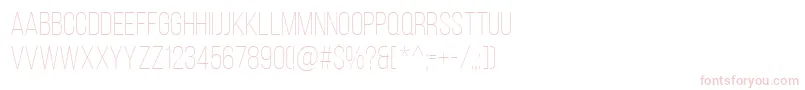 BebasNeueLight Font – Pink Fonts on White Background