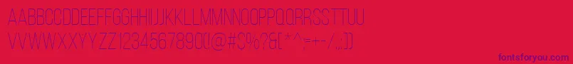 BebasNeueLight Font – Purple Fonts on Red Background