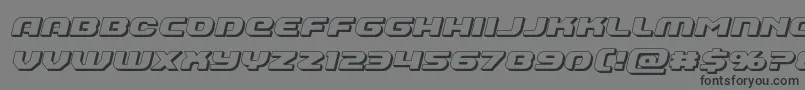 Annapolis3Dital Font – Black Fonts on Gray Background