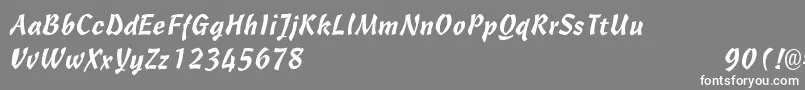 フォントCantineLight – 灰色の背景に白い文字