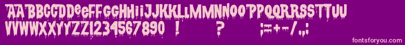 CsnpwdtNfi Font – Pink Fonts on Purple Background
