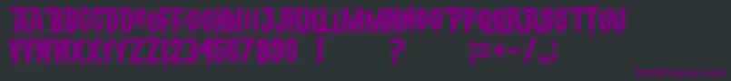 CsnpwdtNfi Font – Purple Fonts on Black Background