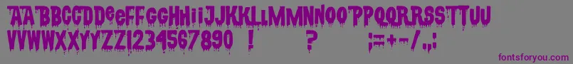 CsnpwdtNfi Font – Purple Fonts on Gray Background