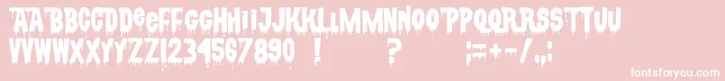 CsnpwdtNfi Font – White Fonts on Pink Background