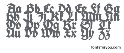 Überblick über die Schriftart KingArthurLegend