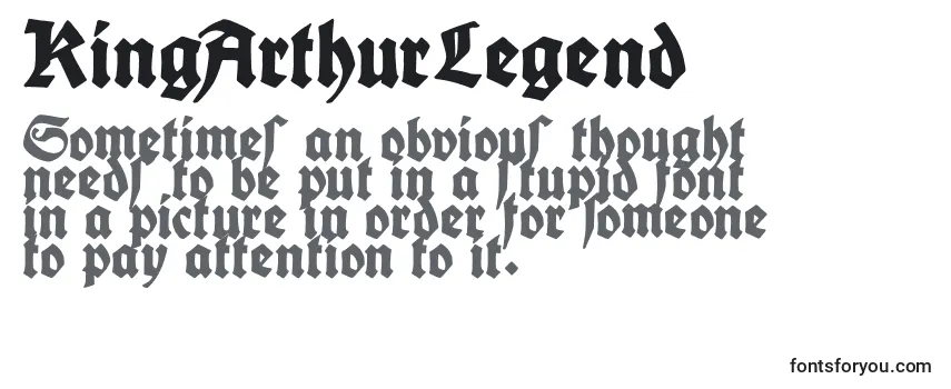 Review of the KingArthurLegend Font