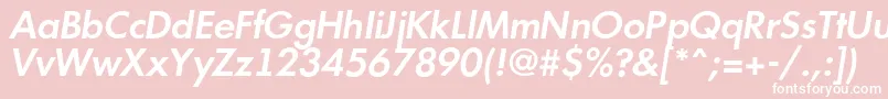 Futur15 Font – White Fonts on Pink Background