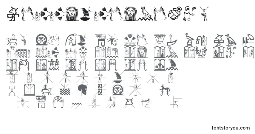 Schriftart Hellocleopetra – Alphabet, Zahlen, spezielle Symbole