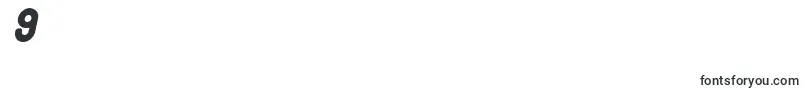 Czcionka Bubbci – czcionki cyfry 9
