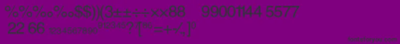 AlexFractionNormal Font – Black Fonts on Purple Background