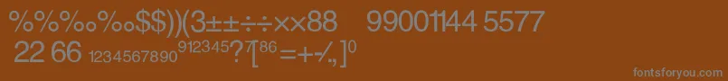 Шрифт AlexFractionNormal – серые шрифты на коричневом фоне