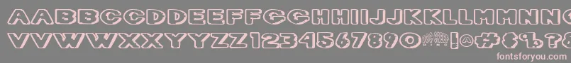 DietDr.Creep Font – Pink Fonts on Gray Background