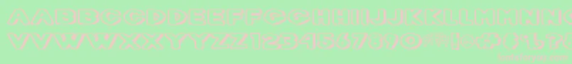 DietDr.Creep Font – Pink Fonts on Green Background