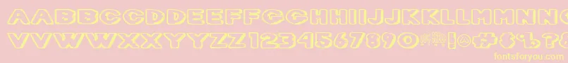 DietDr.Creep Font – Yellow Fonts on Pink Background