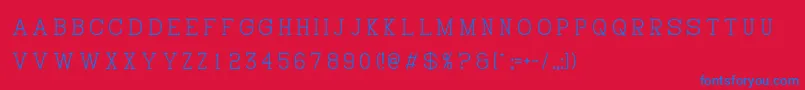 HistryV Font – Blue Fonts on Red Background