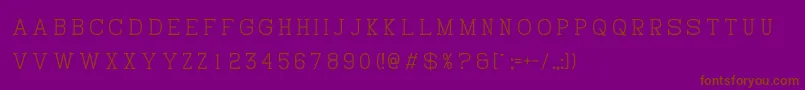 HistryV Font – Brown Fonts on Purple Background