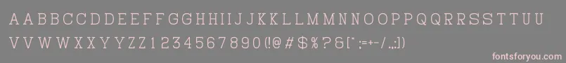 HistryV Font – Pink Fonts on Gray Background