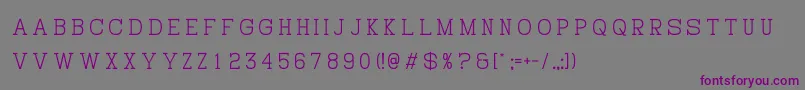 HistryV Font – Purple Fonts on Gray Background