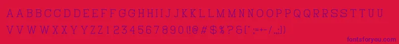 HistryV Font – Purple Fonts on Red Background