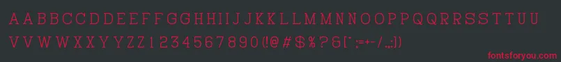 HistryV Font – Red Fonts on Black Background
