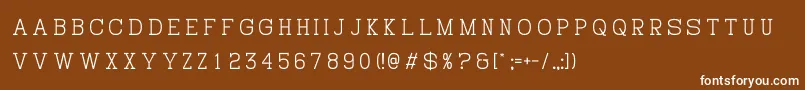 HistryV Font – White Fonts on Brown Background