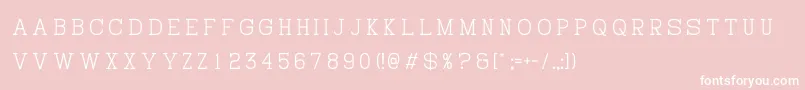 HistryV Font – White Fonts on Pink Background
