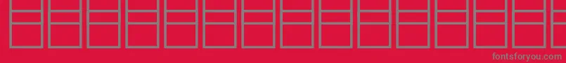 Fonte Mathsymbols3 – fontes cinzas em um fundo vermelho