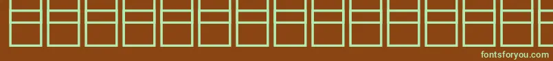 Шрифт Mathsymbols3 – зелёные шрифты на коричневом фоне