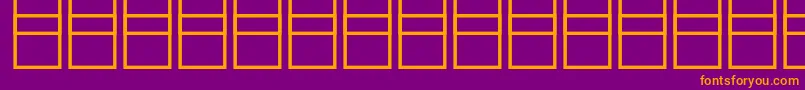 フォントMathsymbols3 – 紫色の背景にオレンジのフォント
