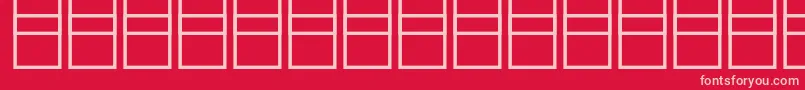 Mathsymbols3 Font – Pink Fonts on Red Background