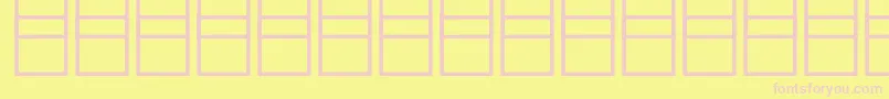 Mathsymbols3 Font – Pink Fonts on Yellow Background