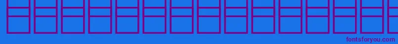 Police Mathsymbols3 – polices violettes sur fond bleu