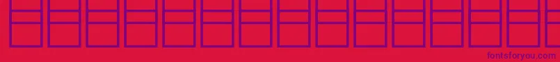 Mathsymbols3-Schriftart – Violette Schriften auf rotem Hintergrund