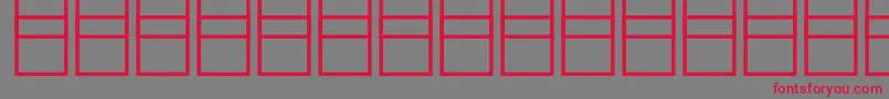 Mathsymbols3 Font – Red Fonts on Gray Background