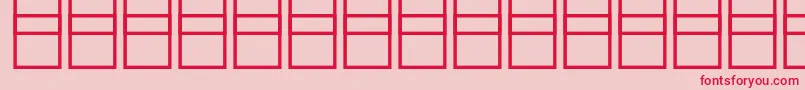 Mathsymbols3-Schriftart – Rote Schriften auf rosa Hintergrund