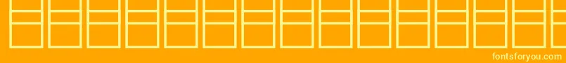 Mathsymbols3 Font – Yellow Fonts on Orange Background