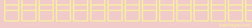 Mathsymbols3 Font – Yellow Fonts on Pink Background