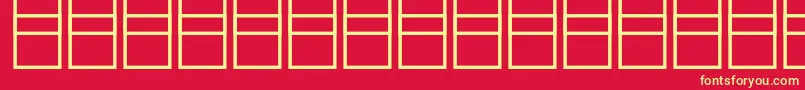 Mathsymbols3 Font – Yellow Fonts on Red Background