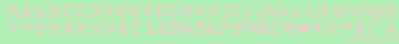 FantazianLight Font – Pink Fonts on Green Background