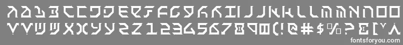 Шрифт FantazianLight – белые шрифты на сером фоне