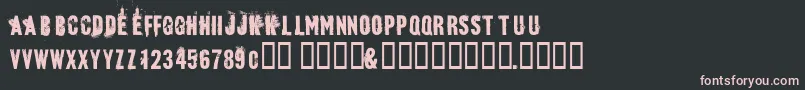 Bluebaby Font – Pink Fonts on Black Background