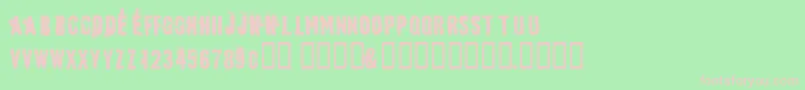 Bluebaby Font – Pink Fonts on Green Background