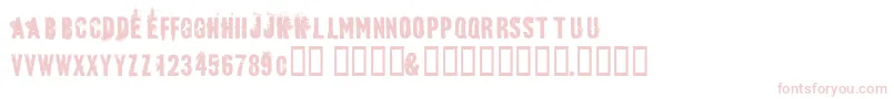 Bluebaby Font – Pink Fonts on White Background